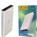 پاوربانک اسکای دلفین SP-23 سفید با دو خروجی USB و جعبه اصلی ۱۰۰۰۰ میلی‌آمپرساعت